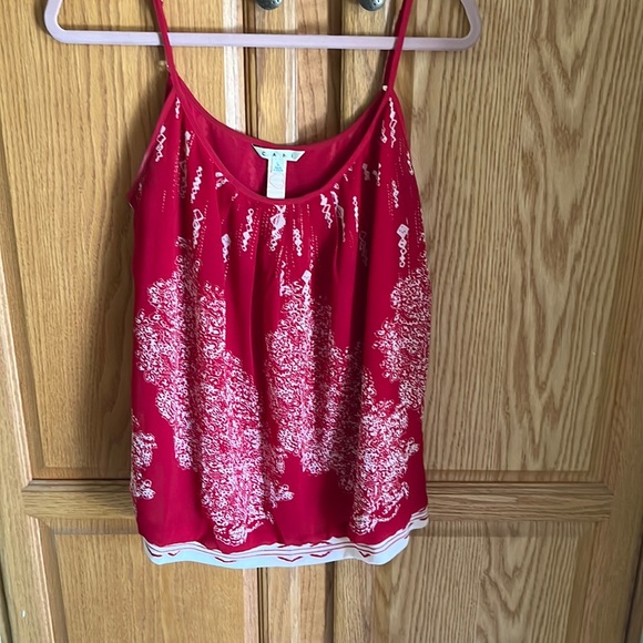 CAbi Tops - CAbi Red Spaghetti Strap Printed Camisole